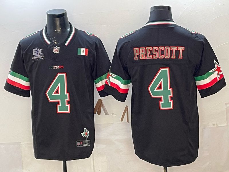 Men Dallas Cowboys #4 Prescott Black 3th generations 2026 Nike Limited NFL Jersey style 112